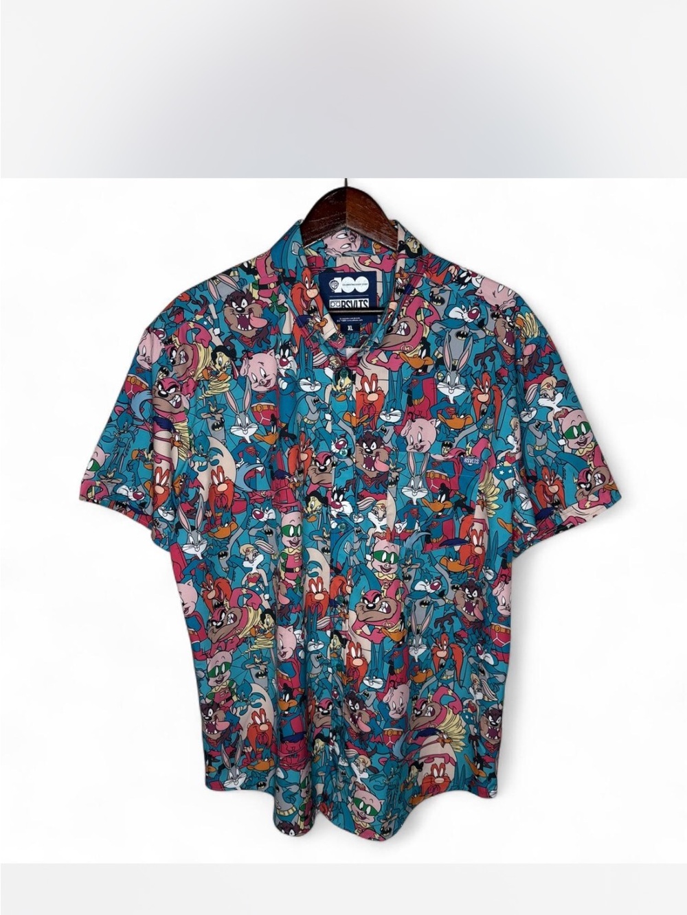 RSVLTS Kunuflex Warner Bros JLA DC Shirt Looney Tunes Heroes Large Mens 2XL XXL